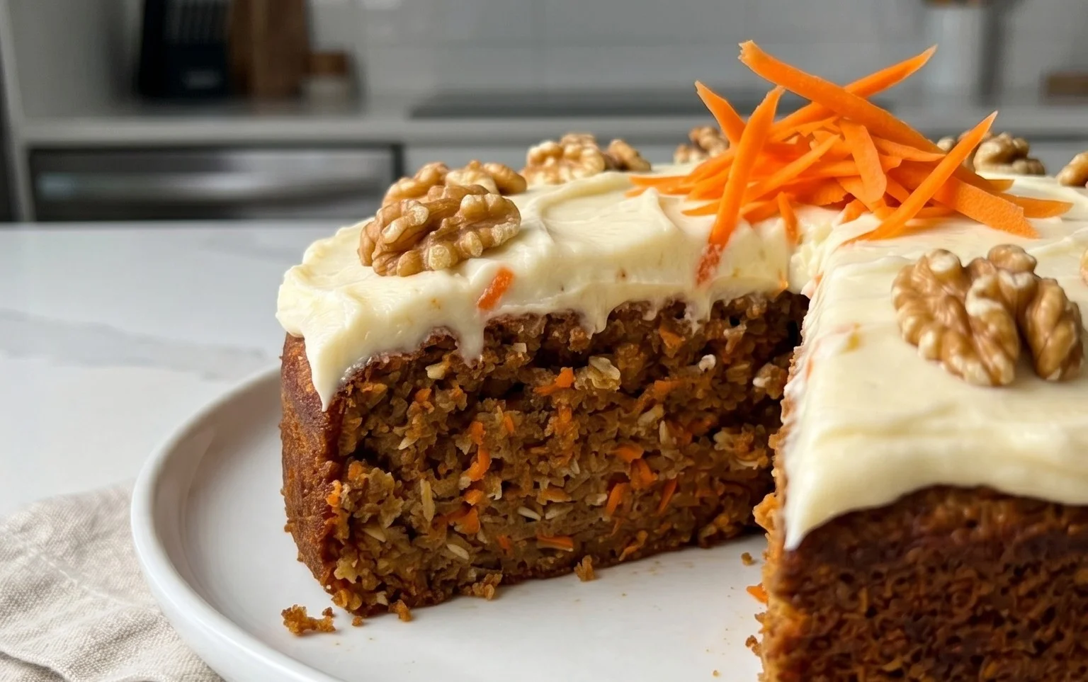 Easy Flourless Oatmeal Carrot Cake Recipe
