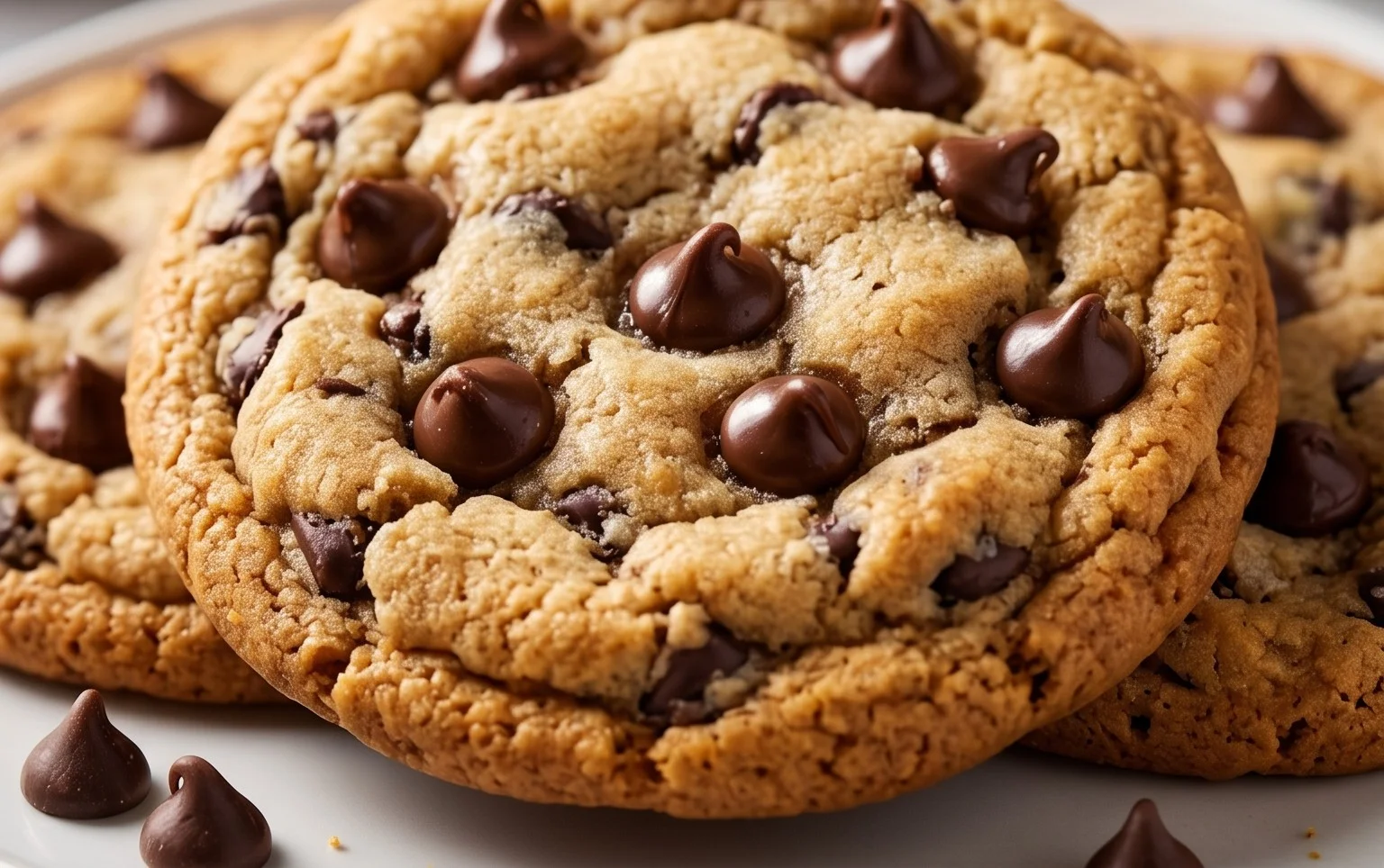 Crispy and Chewy Chocolate Chip Cookies
