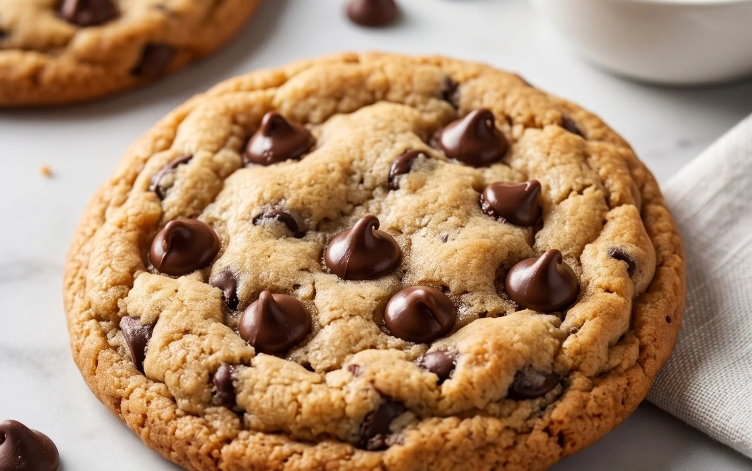Crispy and Chewy Chocolate Chip Cookies