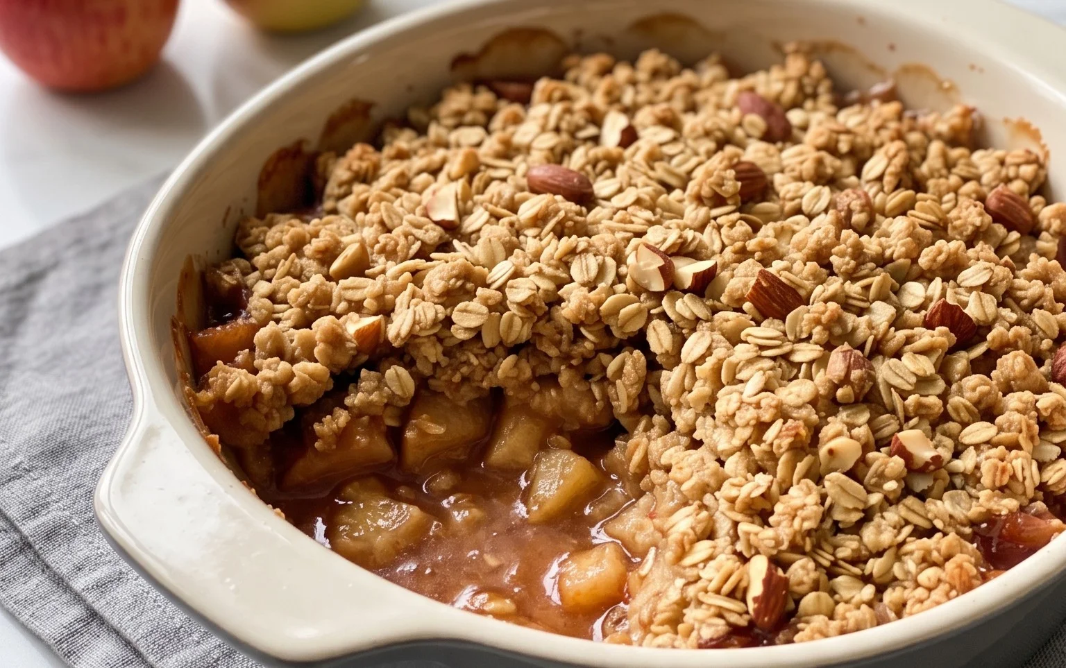 Healthy Breakfast Apple Crum extractble