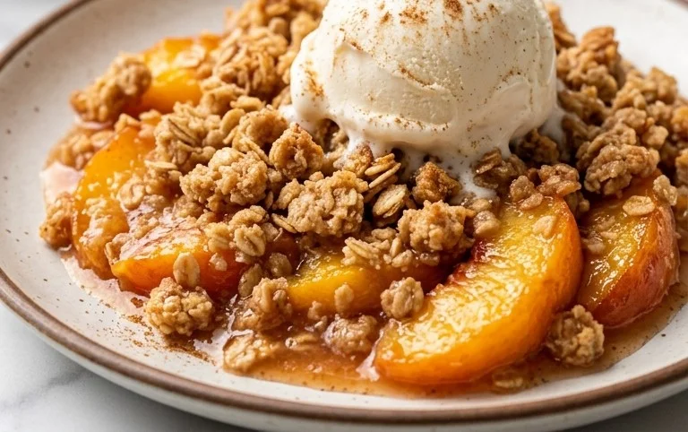 Fresh Peach Crisp Recipe