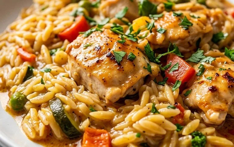 Chicken Orzo (30-Minutes, One-Pan)