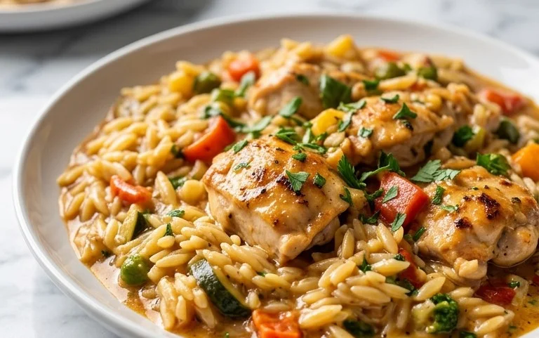 Chicken Orzo (30-Minutes, One-Pan)