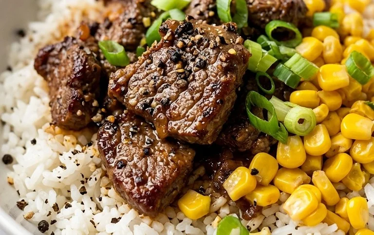 Beef Pepper Rice Bowl is a delicious meal option.