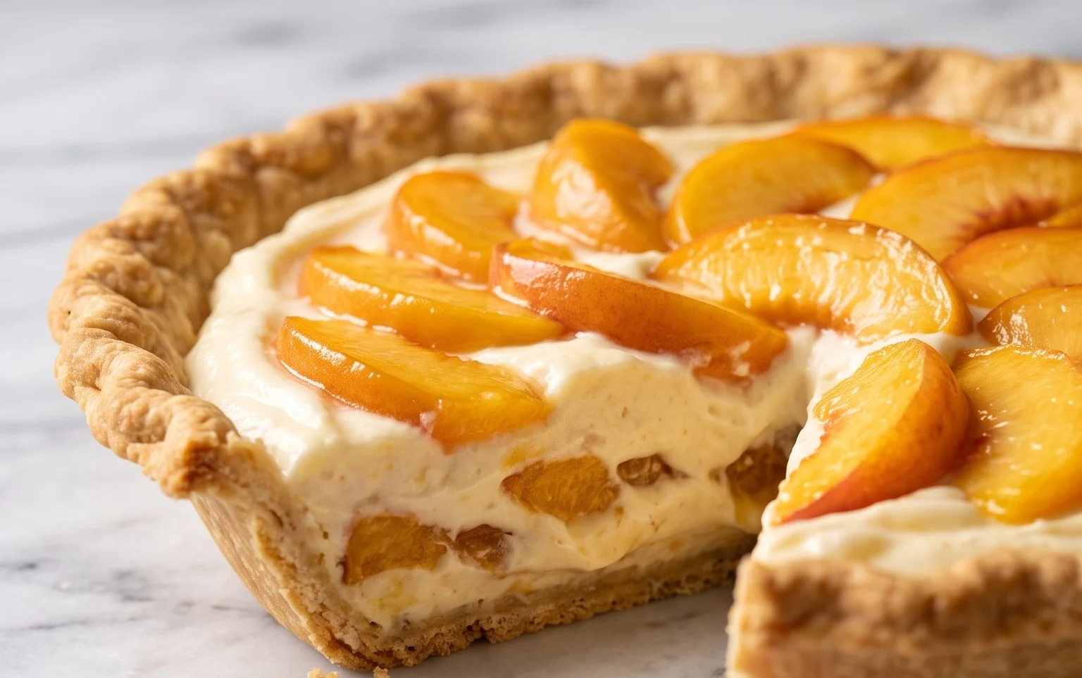 Peaches and Cream Pie