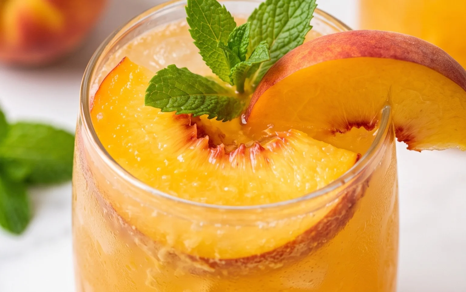 Refreshing Peach Lemonade