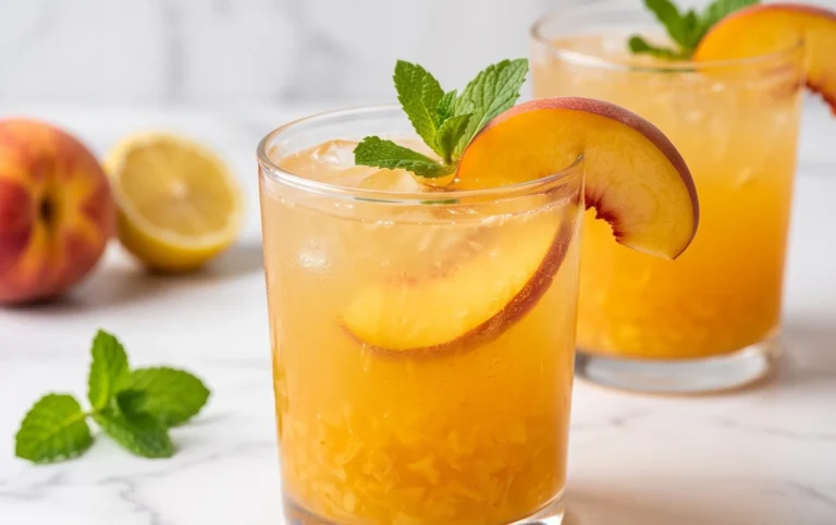 Refreshing Peach Lemonade