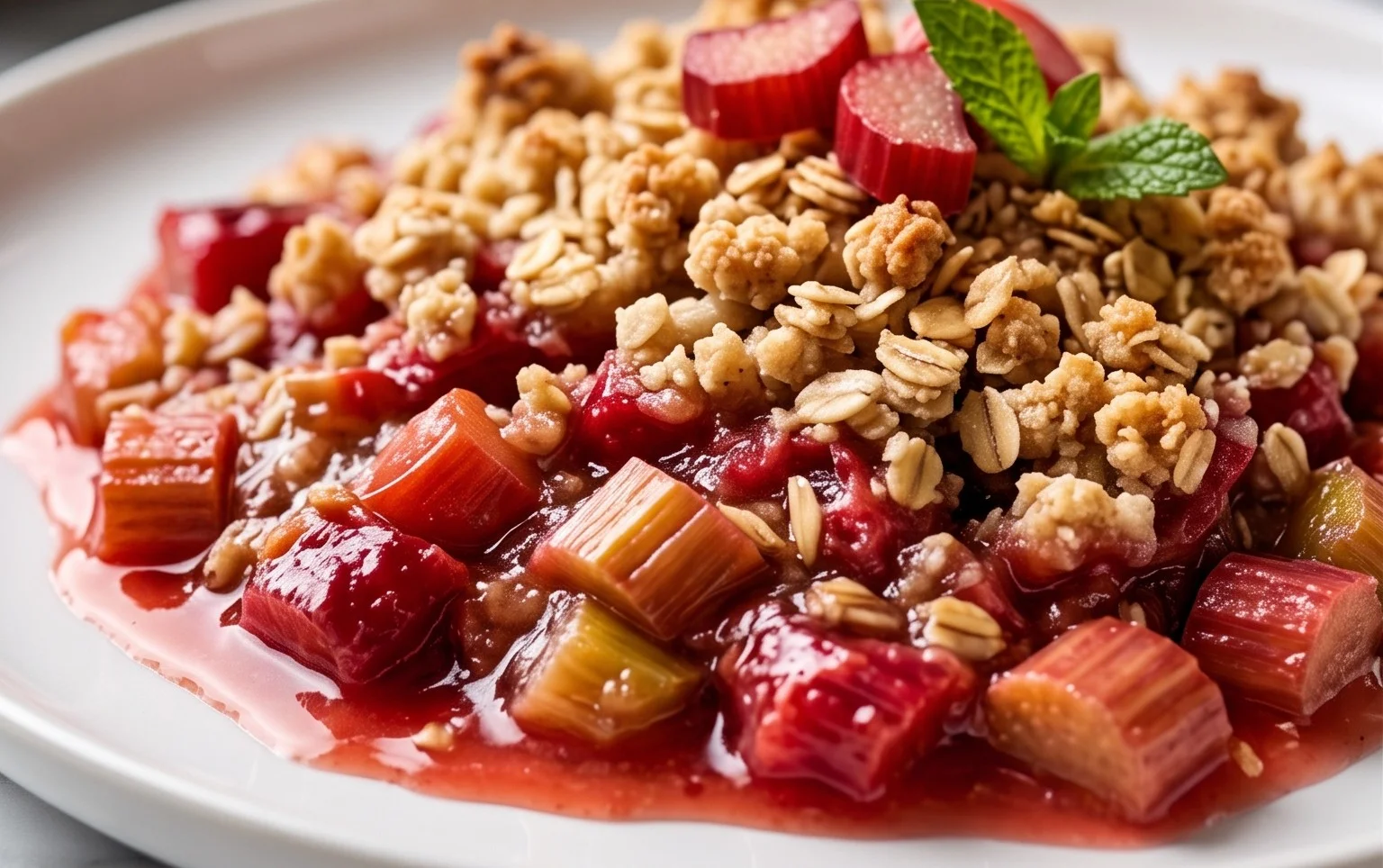 Easy Rhubarb Crisp