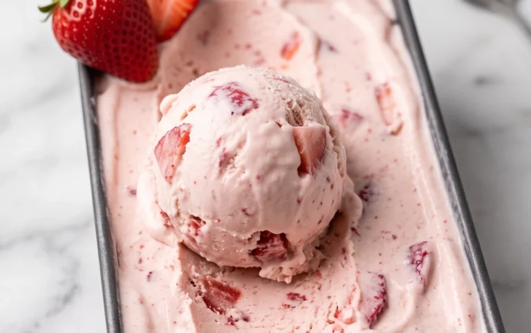 Homemade Strawberry Ice Cream