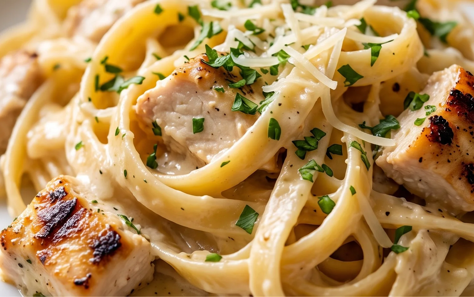 Low Calorie Chicken Alfredo