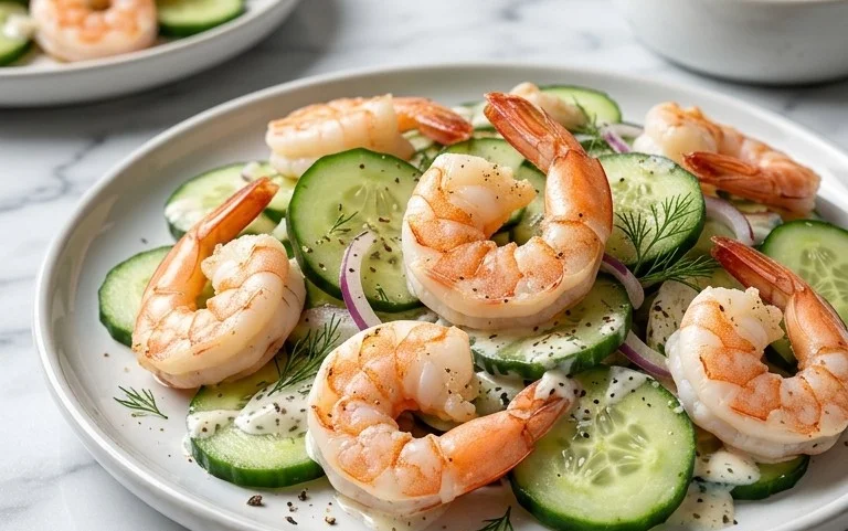 Cucumber Shrimp Salad