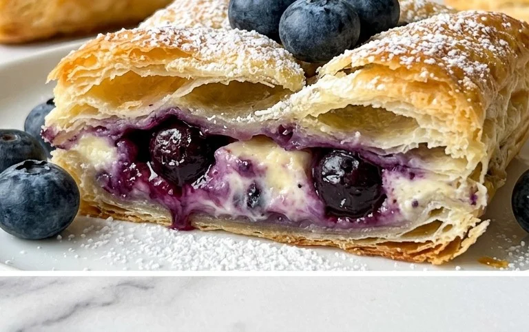 Blueberry Cream Cheese Puff Pastry