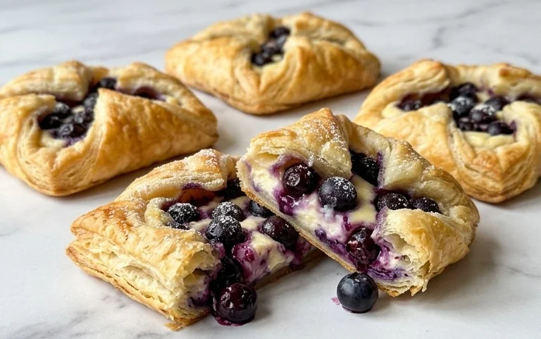 Blueberry Cream Cheese Puff Pastry