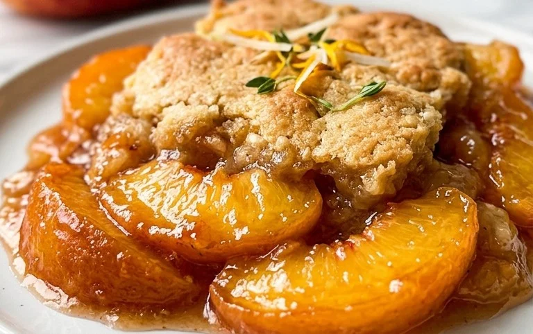 The Easiest Southern Peach Cobbler