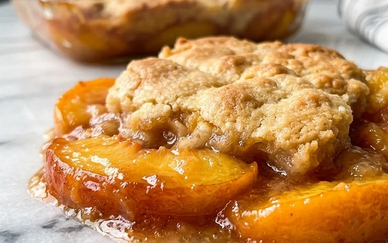 The Easiest Southern Peach Cobbler