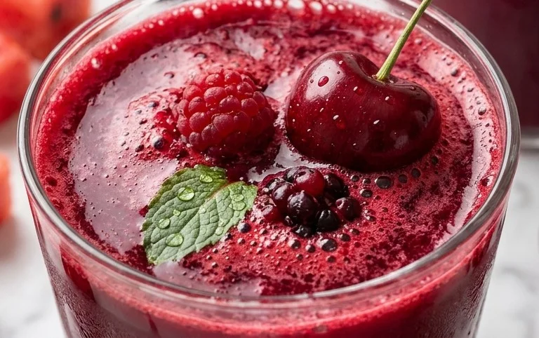 Watermelon Cherry Berry Beet Juice