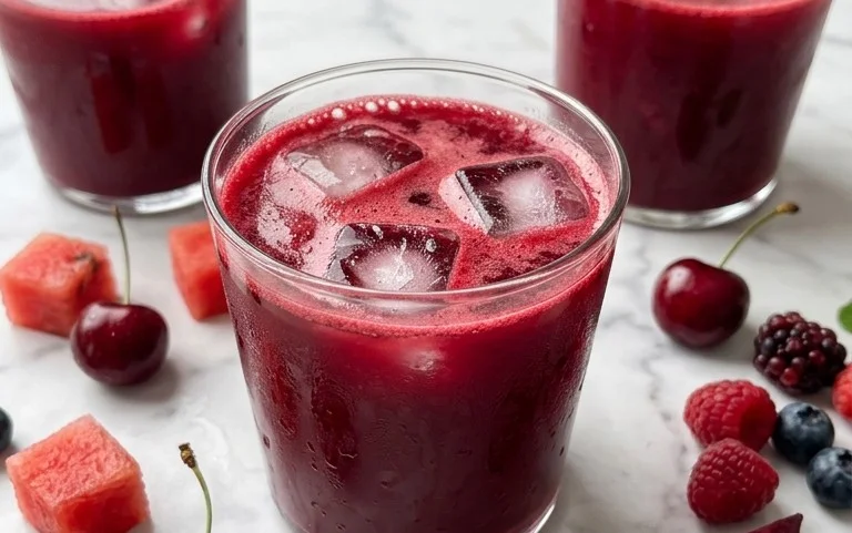 Watermelon Cherry Berry Beet Juice