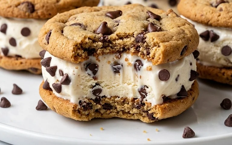 Cookie Ice Cream Sandwiches (Like a Chipwich!)