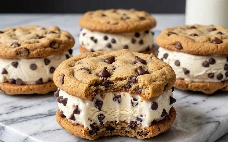 Cookie Ice Cream Sandwiches (Like a Chipwich!)