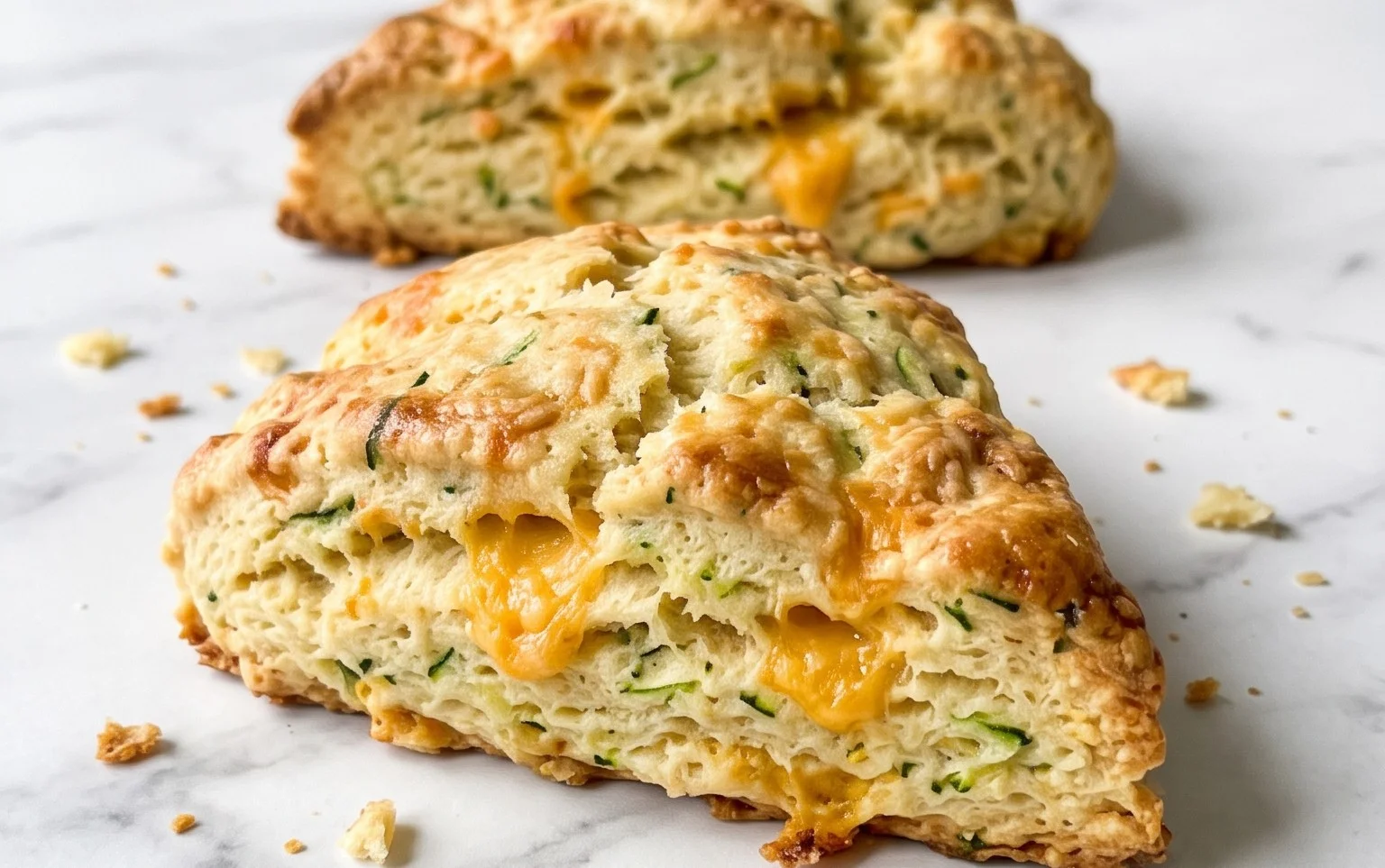 Zucchini Cheddar Scones