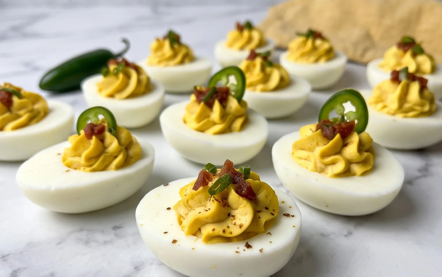 Jalapeno Popper Deviled Eggs