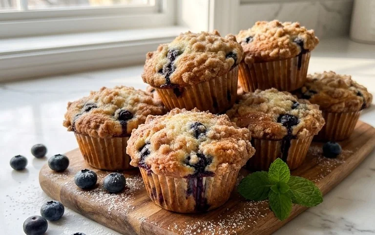 Homemade Blueberry Muffins