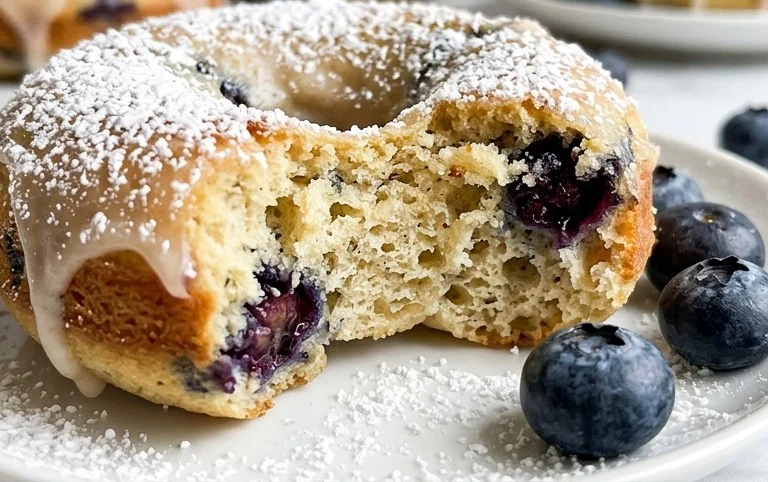 Blueberry Cake Donuts