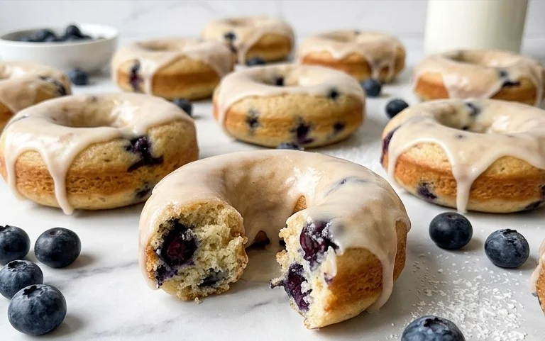 Blueberry Cake Donuts