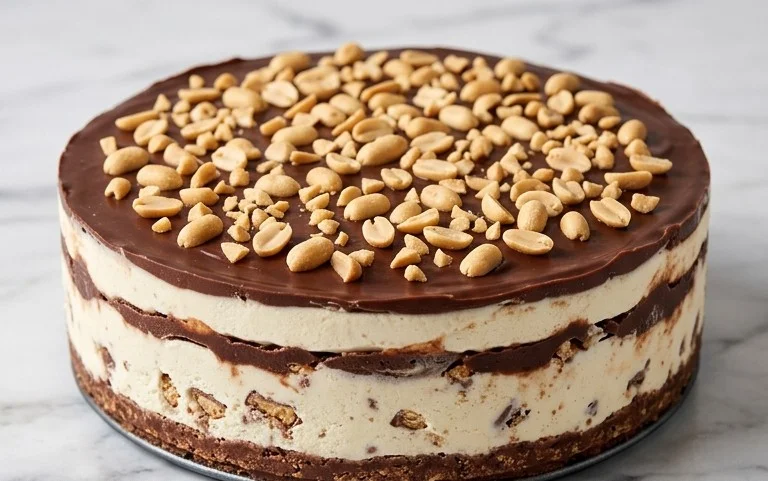 Buster Bar Ice Cream Cake
