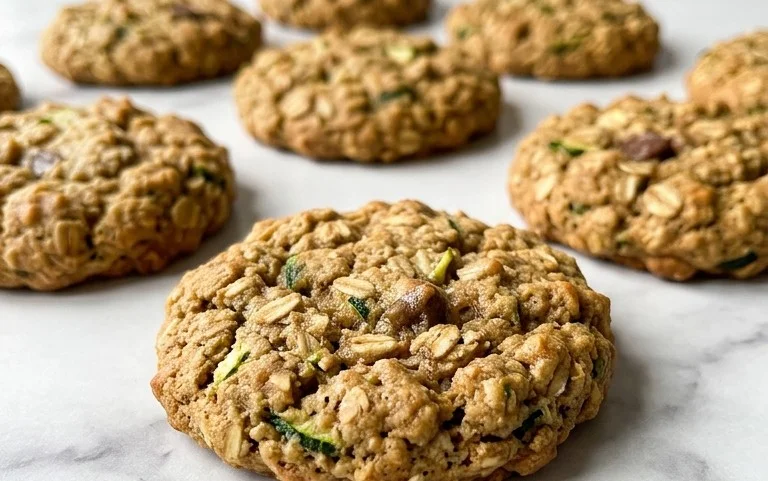 Healthy Zucchini Oatmeal Cookies